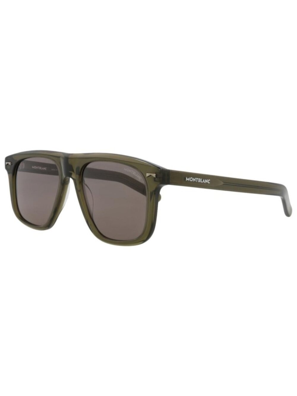 New Montblanc Mens Square/Rectangle Green Green Brown Fashion Designer Sunglasse
